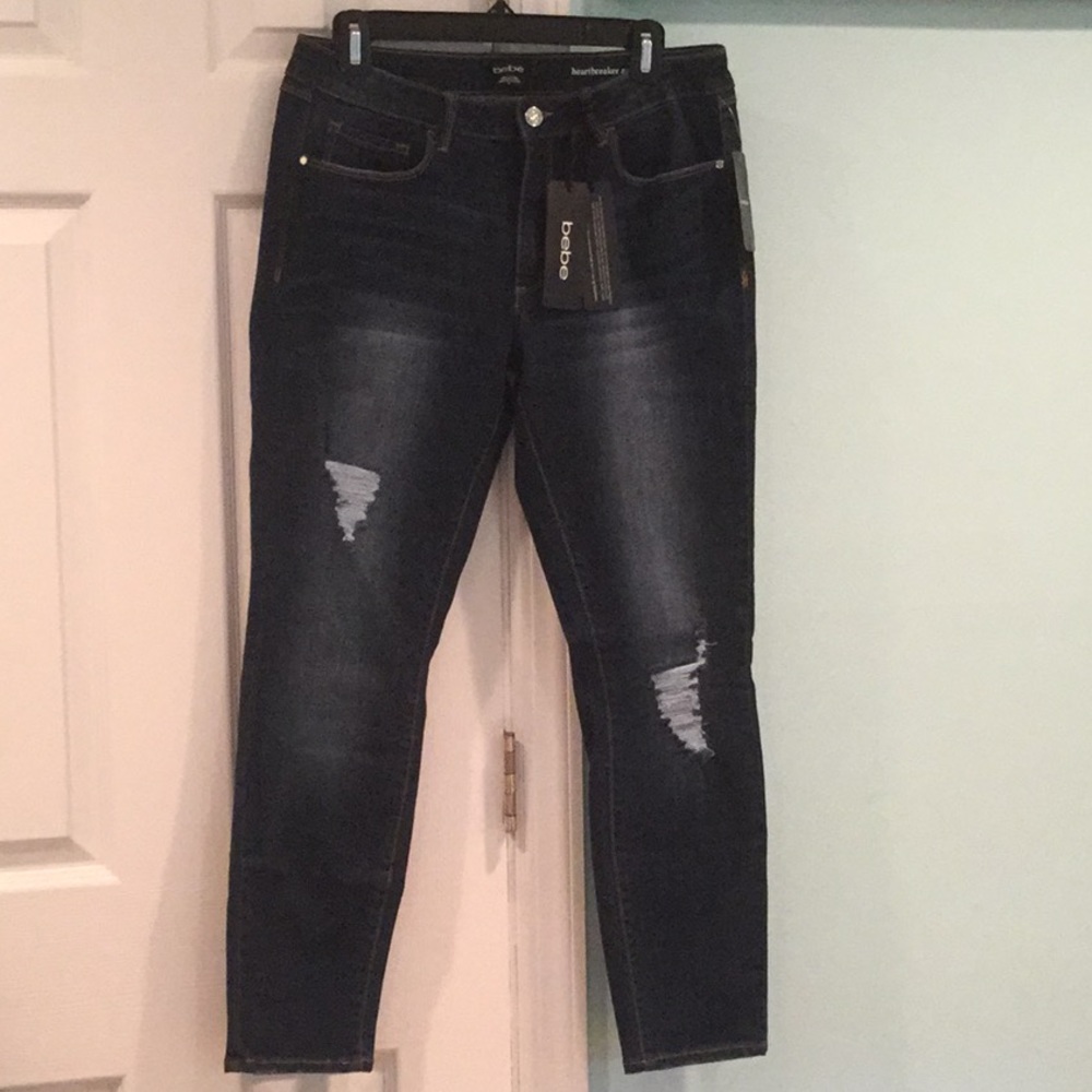 Bebe heartbreaker ankle jeans